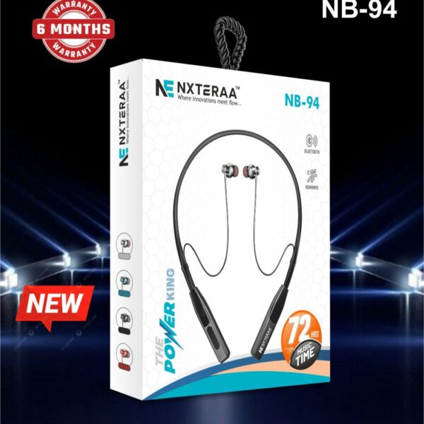NXTERAA NB-94 Bluetooth Neckband 72 Hours Music Time