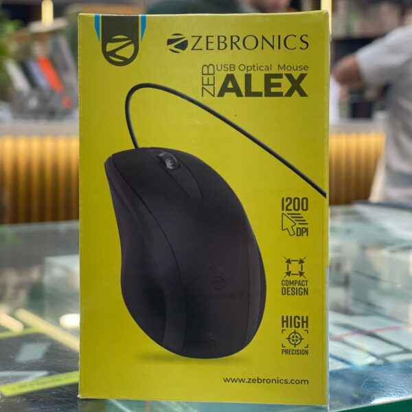 ZEBRONICS Alex USB Optical Wired Mouse