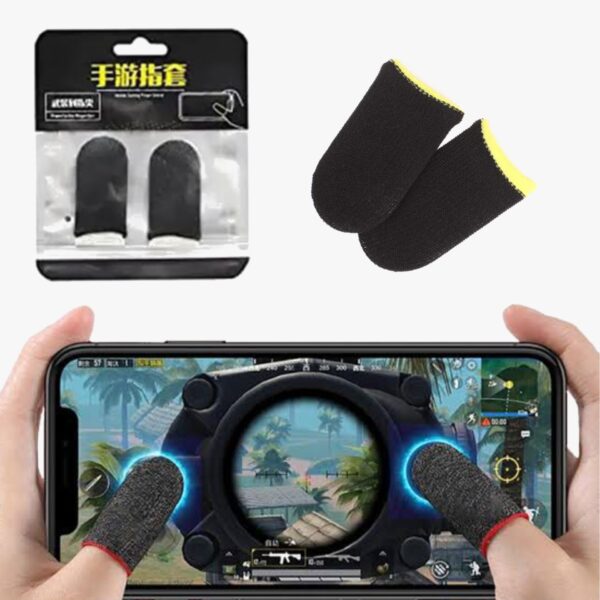 Thumb & Finger Sleeve For Mobile Game, Pubg, Cod, Freefire -1 Pair