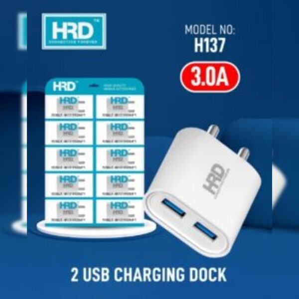 HRD 3.0A Dual USB Adapter