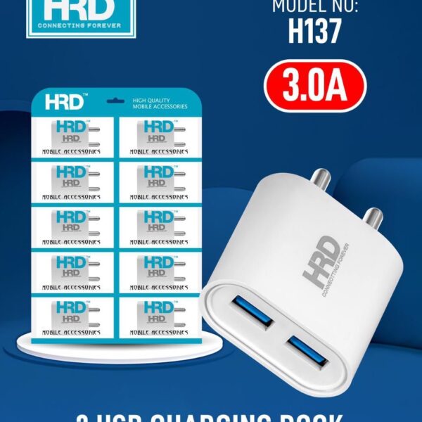 HRD 3.0A Dual USB Adapter