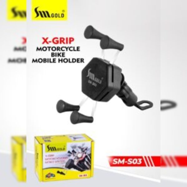 SM Gold X-GRIP SM-S03 Bike Mobile Holder