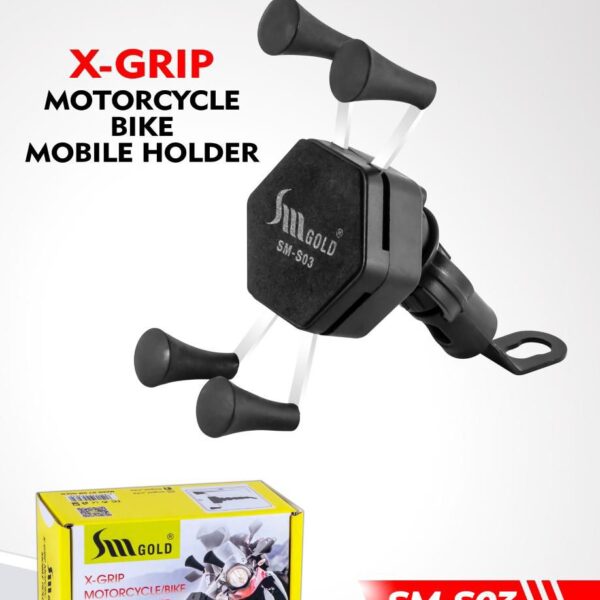 SM Gold X-GRIP SM-S03 Bike Mobile Holder