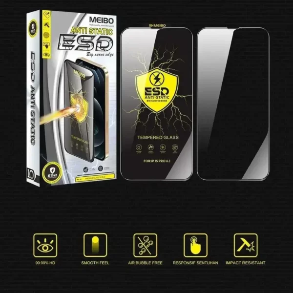 MEIBO ESD ANTI-STATIC Mobile Tempered Glass (Pack of 10pcs)