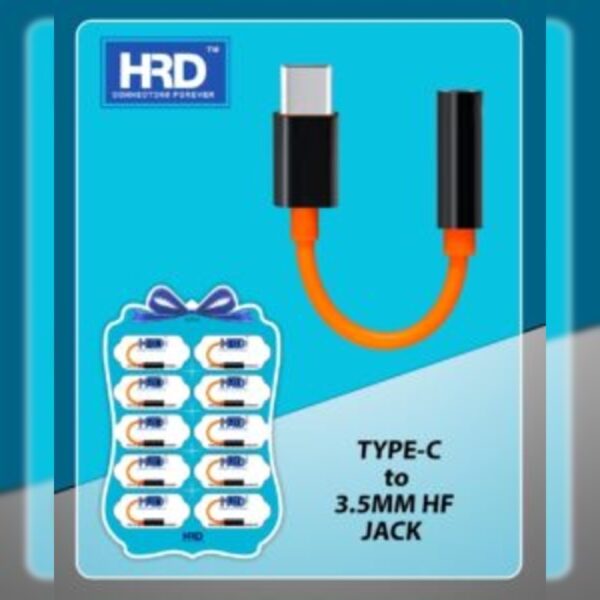 HRD Type C To 3.5MM HF Jack (Pack of 10pcs)