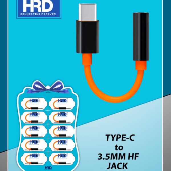 HRD Type C To 3.5MM HF Jack (Pack of 10pcs)