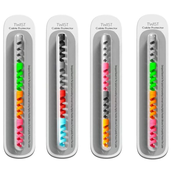 Highly Flexible Silicone Cable Protectors (4 pcs)