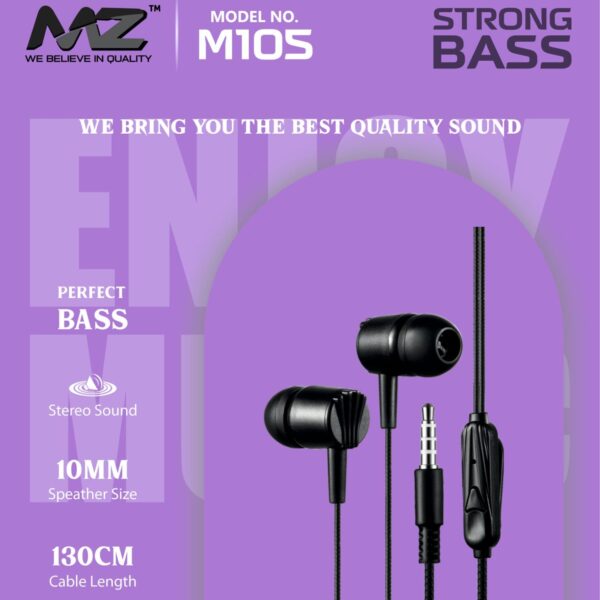MZ M105 Strong Bass Handsfree (Multicolour)