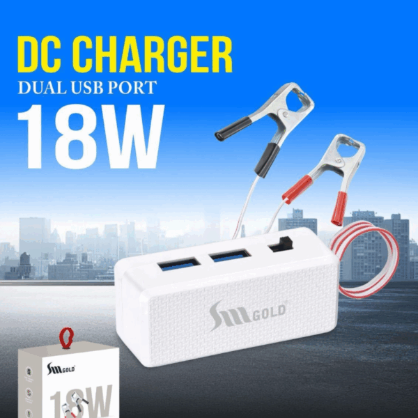 SM Gold 18W Dual Port DC Charger