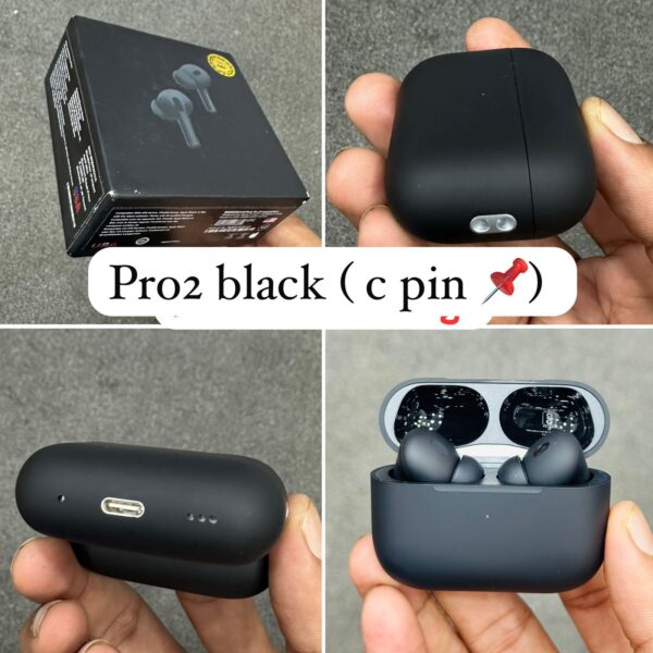 Air Pods Pro 3 Type C Earbuds (Matte Black)