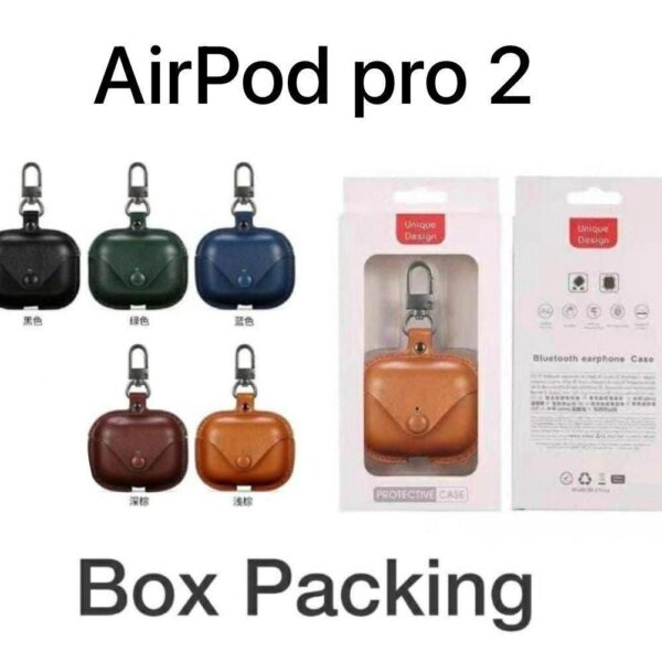AirPods Pro / Pro 2 Leather Case Cover (Multicolour)
