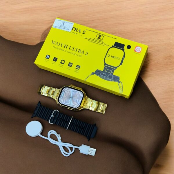 C 9 Ultra 2 Smart Watch With Metal Belt