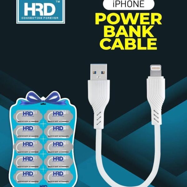HRD iPhone Power Bank Cable (Pack of 10pcs)