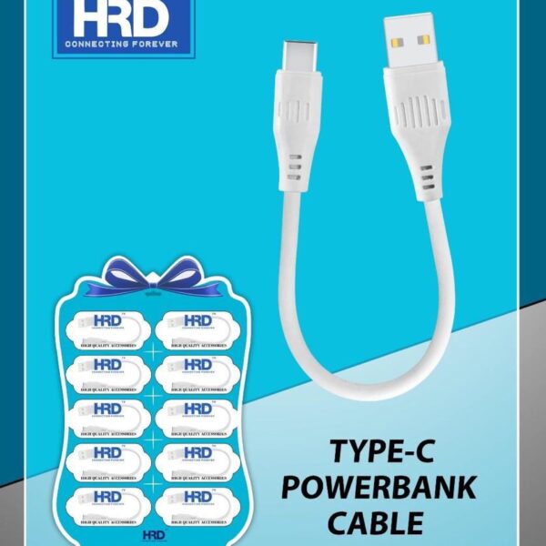 HRD USB to Type-C Power Bank Cable ( Pack of 10Pc )