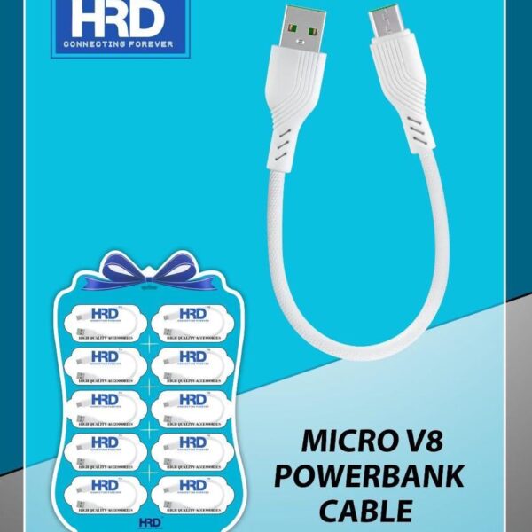 HRD USB To V8 Power Bank Cable (Pack of 10Pc)