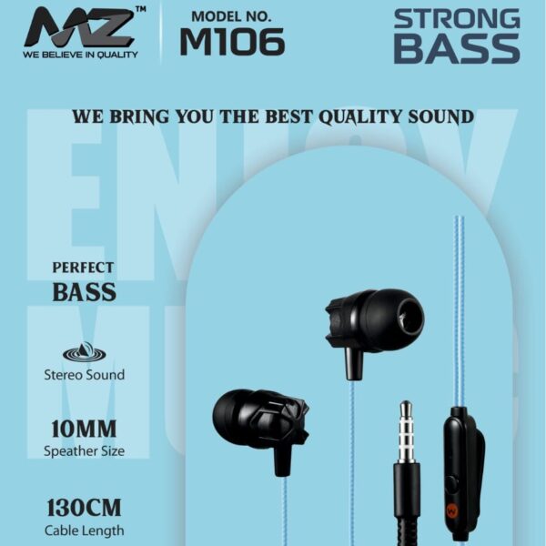MZ M106 Strong Bass Handsfree (Multicolour)