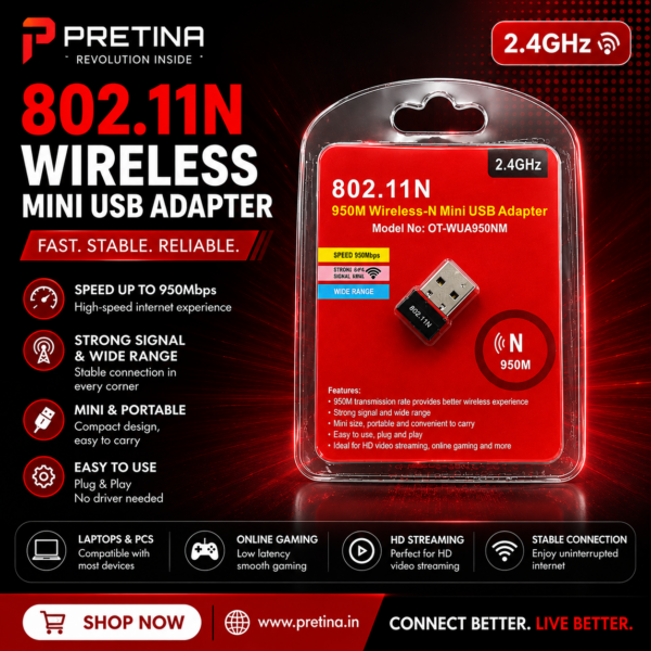 Mini Wi-Fi USB Adapter