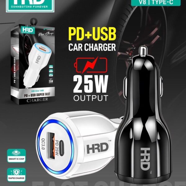 HRD HR-CA140 25W Car Charger