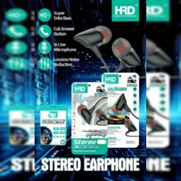HRD HR-F2 Stereo Earphone