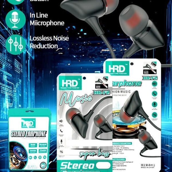 HRD HR-F2 Stereo Earphone