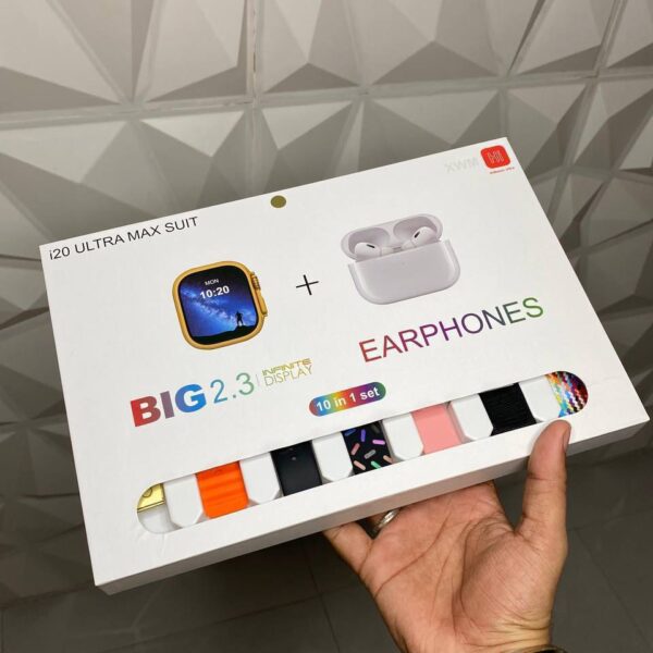 10in1 i20 Ultra Smart Watch Combo
