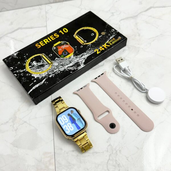 24K Gold Edition Series 10 Smart Watch