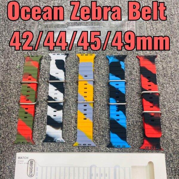 Ocean Zebra Smart Watch Belt