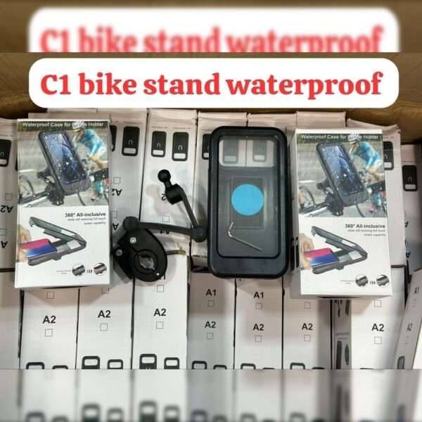 Waterproof Handlebar Mobile Phone Mount Holder 360 Rotation Bike Bicycles Holder