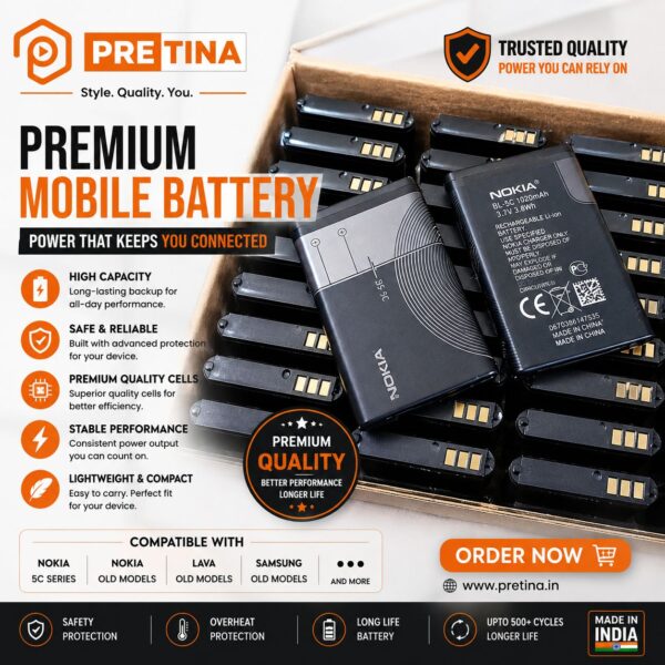 Nokia BL-5c Battery 1000mAh