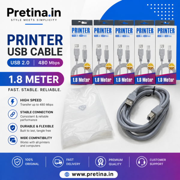 1.8 Meter Printer Cable