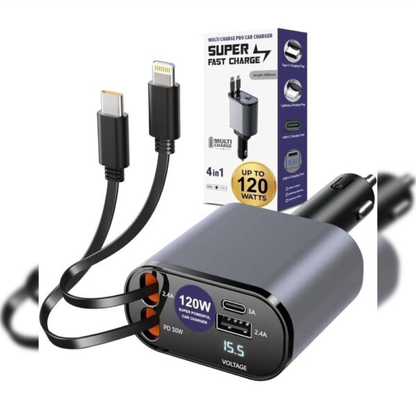 4in1 Super Fast Car Charger