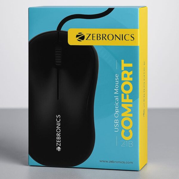 Zebronics Comfort Wired Mouse