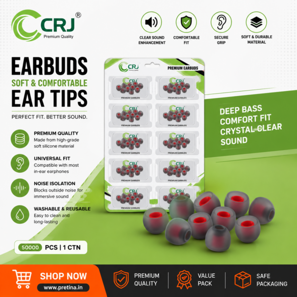 CRJ Earbuds Tips (100Pc)