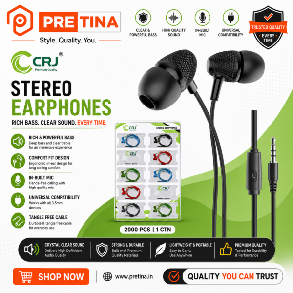 CRJ Stereo Earphone