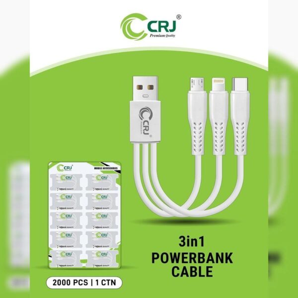 CRJ 3in1 Power Bank Cable (10pc)
