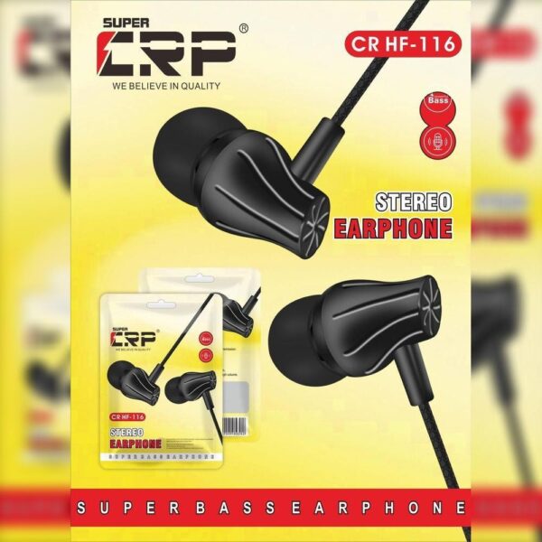 SUPER CRP CR HF-116 Stereo Earphone