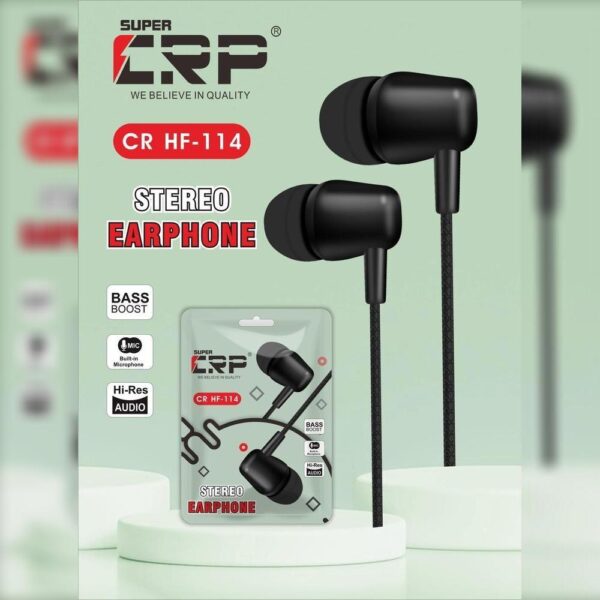 SUPER CRP CR HF-114 Stereo Earphone