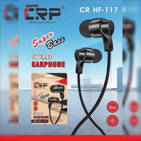 SUPER CRP CR HF-117 Stereo Earphone