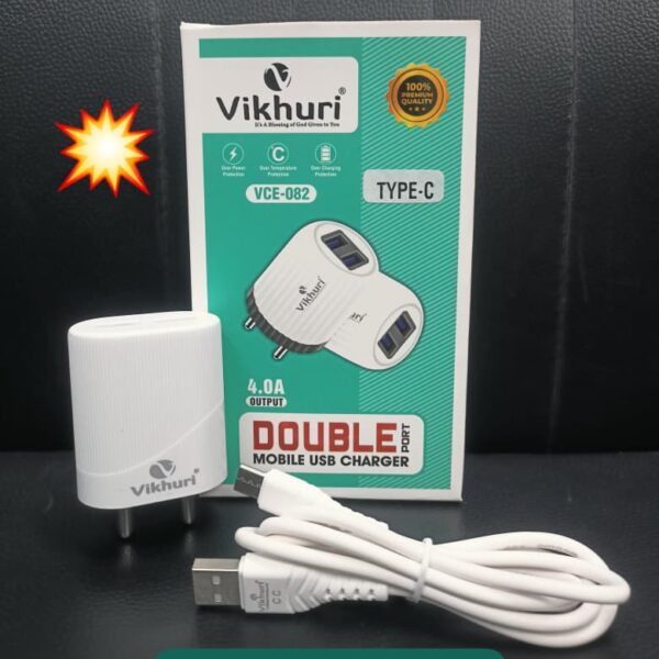 Vikhuri 4A Dual USB Charger