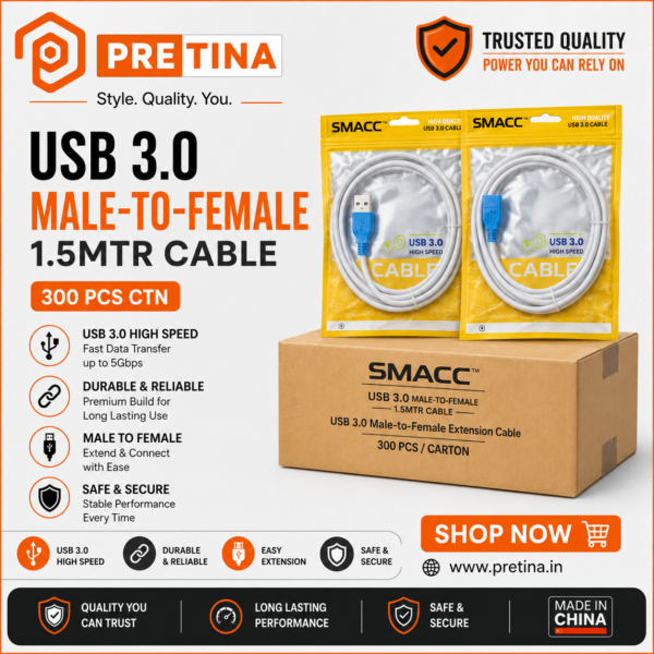 USB 3.0 Male to Female Cable