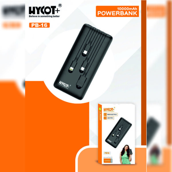 Hycot+ PB-16 4in1 10000Mah Power Bank