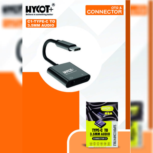 Hycot+ C1- Type C To 3.5MM Audio Connector
