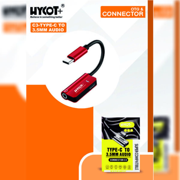 Hycot+ Type C To 3.5MM Audio Connector