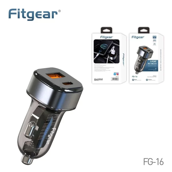 Fitgear Car Charger FG-16 Premium Quality