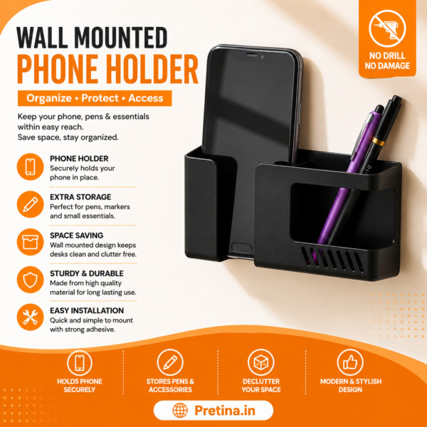 Wall Mounted Mobile Phone Holder