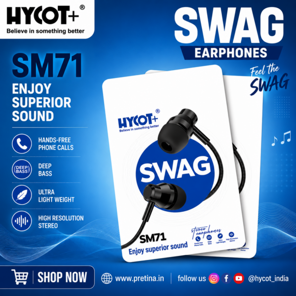 HYCOT+ SM71 Swag Earphone