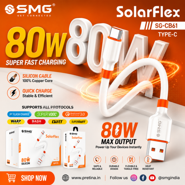 SMG SG-CB61 80W Fast Charging Cable