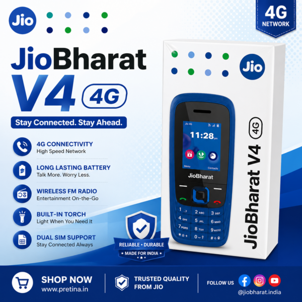 JioBharat V4 4G Keypad Mobile