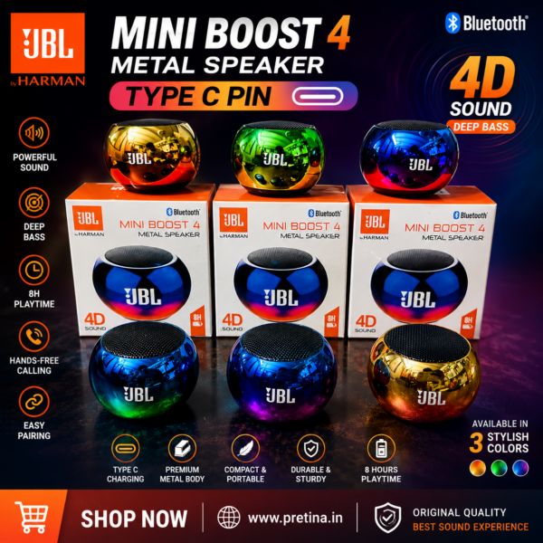 JBL Mini Boost 4 Bluetooth Speaker