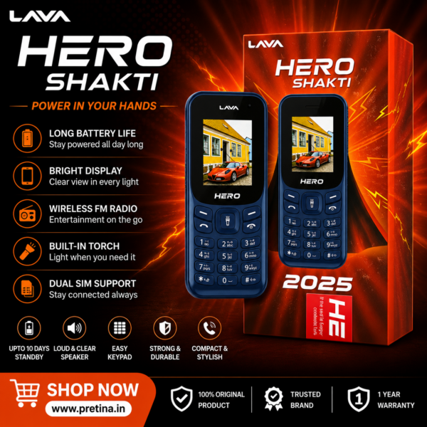 Lava Hero Shakti Keypad Mobile